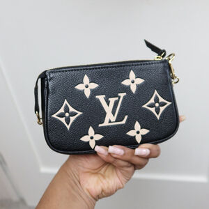 Louis Vuitton Mini Pochette Accessoires Bicolor Monogram Empreinte Leather